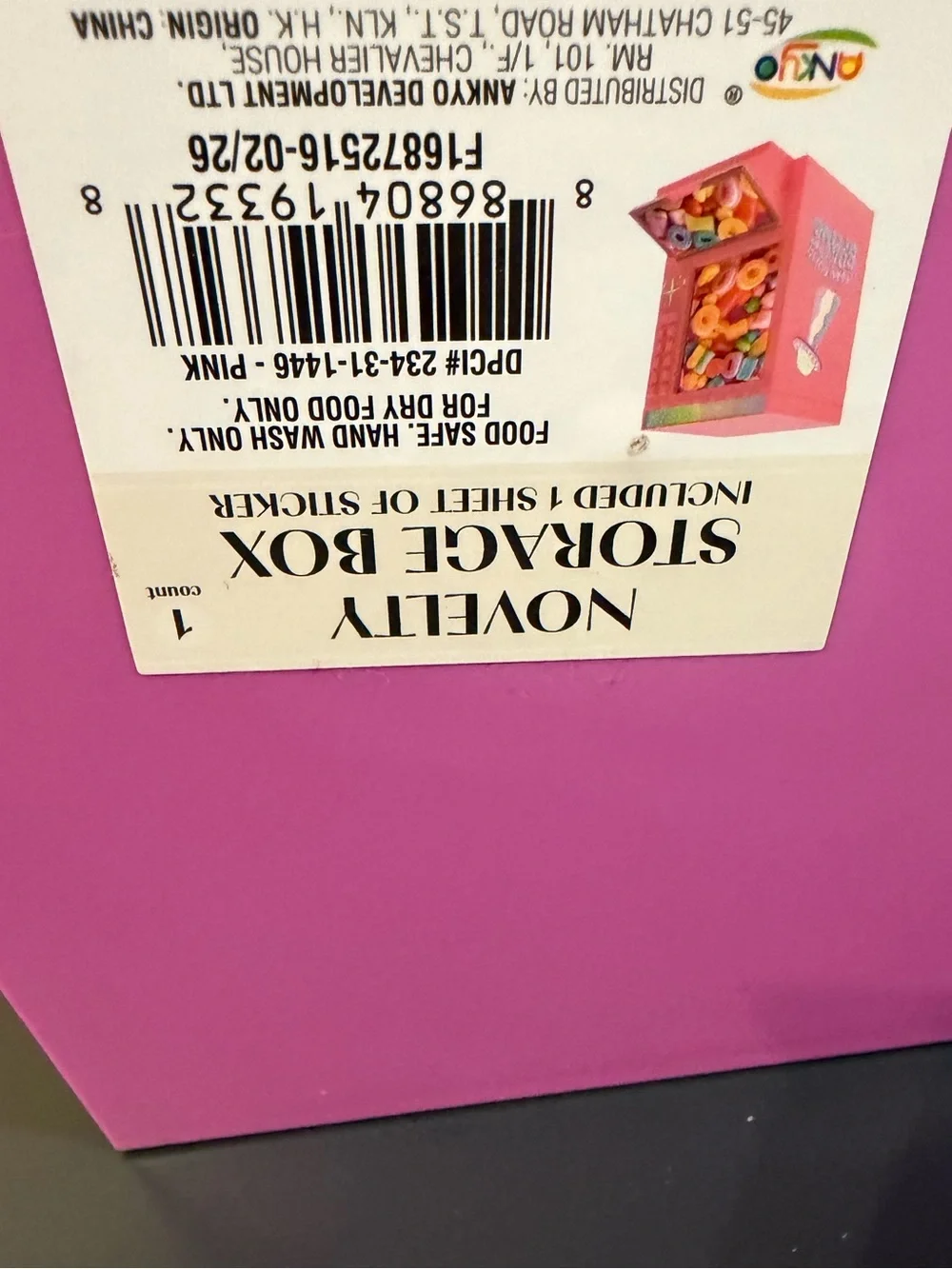 Target Candy Pink Vending Machine Novelty Storage Box